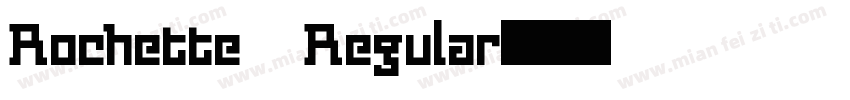 Rochette Regular字体转换
